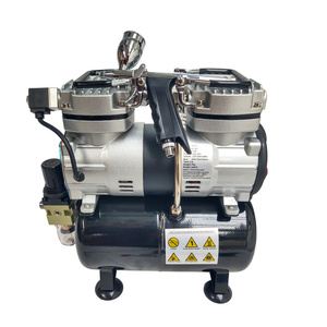 Aerograf AB116K 4 dysze z kompresorem dwutłokowym do malowania 30T zestaw lakierniczy AB-116K zdjęcie nr 2