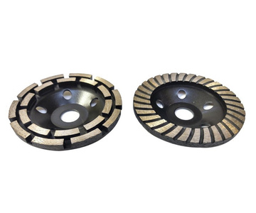 Zestaw tarcza diamentowa garnkowa MAGMA 125x22 segmentowa PREMIUM MPDR125 czarna wysokość diamentu 5mm + tarcza diamentowa garnkowa MAGMA 125x22 turbo PREMIUM MPTR125 czarna wysokość diamentu 7mm głowica do szlifowania betonu zdjęcie nr 12