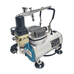 Zestaw do aerografii mini kompresor TC-20C aerograf AB-136 zdjęcie nr 6