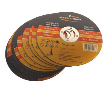 Tarcze do cięcia stali nierdzewki nierdzewnej 35 sztuk 125x1,0 tarcze INOX MAGMA  zdjęcie nr 1