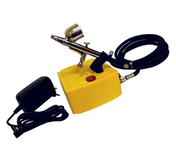Kompresor TC-100AK z aerografem AB130 AB-130 AB 130 do malowania modeli TC100AK auto stop zdjęcie nr 1