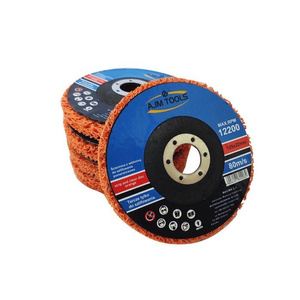 Tarcza tarcze do szlifowania metalu stali z włókniną pomarańczowa 125 dysk krążek do usuwania rdzy ceramika farby włosy murzyna BRICK METAL WOOD zdjęcie nr 7