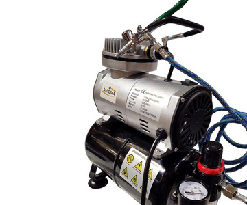 Zestaw do aerografii mini kompresor TC-20T aerograf AB209 AB 209 AB-209 zawór 1/8 zdjęcie nr 3