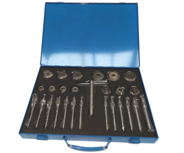 Zestaw frezów HSS do gniazd zaworowych głowic 27el frezy zawory zdjęcie nr 6