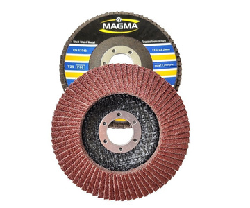Tarcza tarcze lamelka listkowa 115mm gr 60 do metalu Magma płytkowa płytkowe zdjęcie nr 10