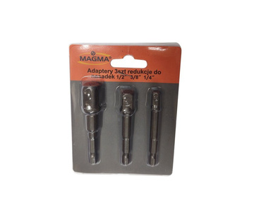 Adaptery redukcje nasadek do wkrętarki 1/4 3/8 1/2 socket adapter zdjęcie nr 3