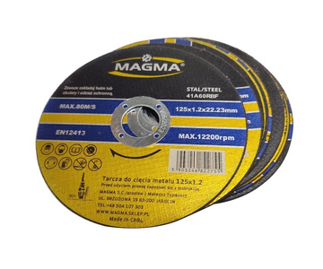 Tarcza do cięcia stali metalu 25szt. 125x1,2 tarcze 125mm Magma zdjęcie nr 6
