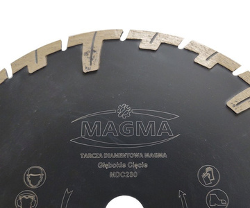 Tarcza diamentowa segmentowa do cięcia betonu 230x22,23mm GC MDC230 głębokie cięcie Magma MDC 230x22,2 230 x 22,2 230x22,2mm zdjęcie nr 3