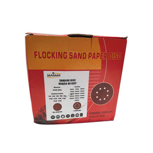 Krążki ścierne 180 mm papier na rzep gr. 100 z otworami 100 szt ścierny krążek samoprzylepne otwory 110mm zdjęcie nr 9