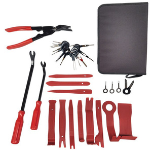 Ściągacz do tapicerki, radia 19e. 1220F + zestaw kluczy do demontażu pinów wyjmaki i złączy instalacji elektrycznych zdjęcie nr 6