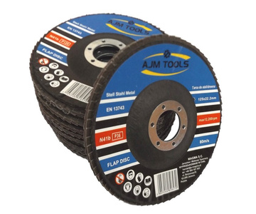 Tarcza tarcze lamelka listkowa 125mm 36 do metalu AJM TOOLS 10 sztuk 125 zdjęcie nr 5