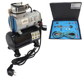 Kompresor z butlą kompresor do aerografu oryginał TC-20T + Aerograf AB136K AB 136K AB-136K bez logo super jakość do aerografii mini Airbrush compressor