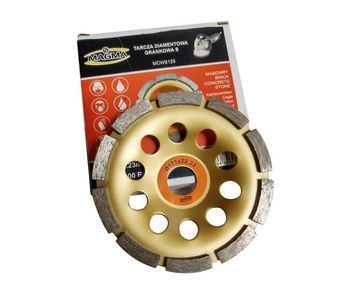 Tarcze garnkowe jednorzędowe DCWS125 125 mm tarcza garnkowa frez do kamienia 125x22 segmentowe do szlifowania podłogi betonu Diamond Grinding Cup Disc Grinder Turbo jednorzędowa głowica do szlifowania betonu zdjęcie nr 4