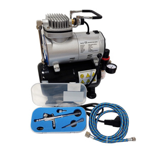 Zestaw do aerografii mini kompresor TC-20T aerograf AB-137 zdjęcie nr 10