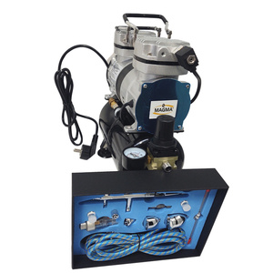 Aerograf AB 186K z kompresorem dwutłokowym do malowania 30T zestaw lakierniczy AB-186K zdjęcie nr 16