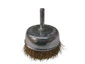 Szczotka druciana mosiądz 75 trzpień 75mm szczotki druciana mosiądzowe doczołowa trzpieniowa