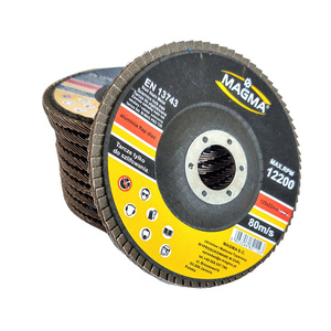 Tarcza tarcze 10 sztuk do metalu szlifowania lamelka listkowa 125mm gr120 P120 Magma Tarcza lamelkowa Elektrokorund płytkowa płytkowe zdjęcie nr 2