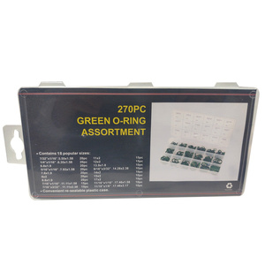 Oringi sortownik zestaw uszczelka oring 270 klim O Ring Assortment Set For Hydraulic Pumpsatyzacji zestaw oringów 270Pcs Rubber Metric Nitrile 1096F klimatyzacji zdjęcie nr 4