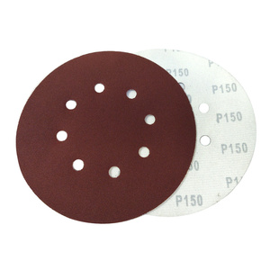 Krążki ścierne 180 mm papier na rzep gr. 150 z otworami 100 szt ścierny krążek samoprzylepne  zdjęcie nr 1
