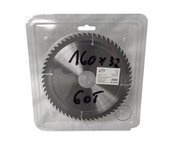 Piła tarcza tarcze do cięcia drewna 160mm 60t z widią 160x32/25,4 mm x 60 zębów widiowa AJM Tools 160x32x60t