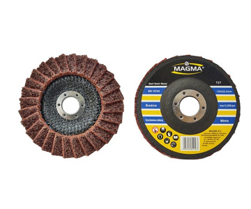 Tarcza lamelowa z włókniny 125 czerwona szlifowania polerowania włóknina lamelka listkowa zdjęcie nr 4