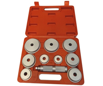 Zestaw do demontażu łożysk 10 elementów ściągacz do pras, wyciskania osiowego talerze prasy 1285 montażu uszczelniaczy 40-81mm wciskania 1014D tule zdjęcie nr 12