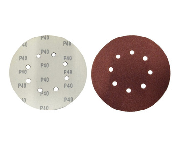 Krążki ścierne 180 mm papier na rzep gr. 40 z otworami 100 szt ścierny krążek samoprzylepne otwory 110mm zdjęcie nr 6