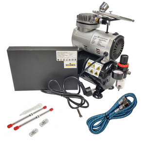 Aerograf AB-130K AB130K AB 130K kompresor z butlą zestaw malarski mini zdjęcie nr 16