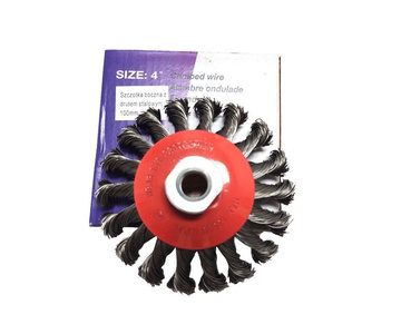 Szczotka boczna druciana 100mm M14 szczotki plecione 100xM14 100M14 100 M14 zdjęcie nr 12