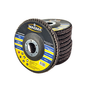 Tarcza tarcze do metalu szlifowania lamelka listkowa 125mm gr40 P40 Magma Tarcza lamelkowa Elektrokorund płytkowa płytkowe 80 listków zdjęcie nr 9