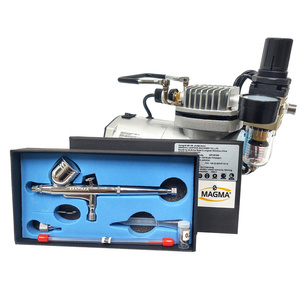 Aerograf AB130 Z DYSZĄ 0,2 I 0,3 + MINI KOMPRESOR 4BAR Z KOMPRESOREM AB-130 AB 130 zdjęcie nr 19