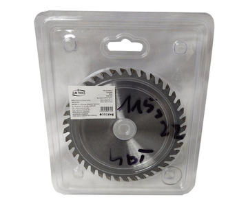 Piła tarcza tarcze do cięcia drewna 115mm 40t z widią 115x22,2/20 mm x 40 zębów widiowa AJM Tools 115x22,2x40t zdjęcie nr 1