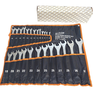 Klucze płasko-oczkowe zestaw 25 szt kluczy 6 - 32 mm 6-32mm na płachcie matowe CRV płachta kute zdjęcie nr 7