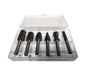 Zestaw frezów trzpieniowych do metalu pilniki 6mm frez 6 el frezy trzpieniowe HSS zdjęcie nr 2