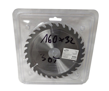 Piła tarcza tarcze do cięcia drewna 160mm 30t z widią 160x32/25,4 mm x 30 zębów widiowa AJM Tools 160x32x30t zdjęcie nr 1