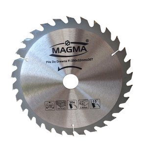 Piła tarcza tarcze do cięcia drewna 250mm 30T z widią 250x32 30/25,4/22,2/20 mm x 30 zębów widiowa Magma 250x32x30t zdjęcie nr 2
