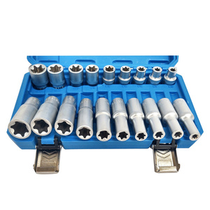 Klucze nasadowe TORX 20 ele 1/2 E8-E24 nasadki klucze nasadowe TORX krótkie długie zdjęcie nr 3