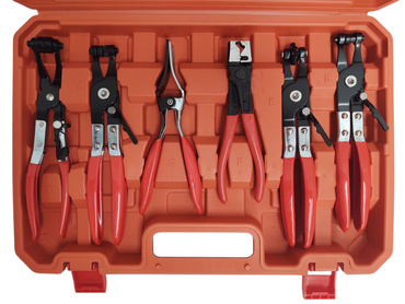 Szczypce z linką kleszcze do opasek przewodów zaciskowych taśmowych z długą linka 9el. 1252 1048B zdjęcie nr 2