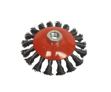 Szczotka boczna tarczowa drut skręcany 125mm x M14 steel brush rotary 125xM14 125M14 125 M14 zdjęcie nr 7