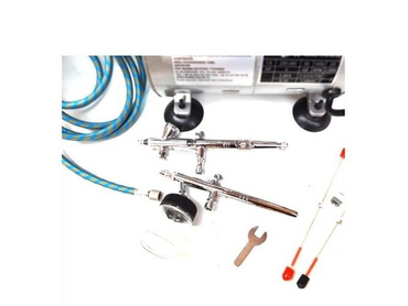 Aerograf TG-208K z kompresorem zestaw pistolety 2s zdjęcie nr 5