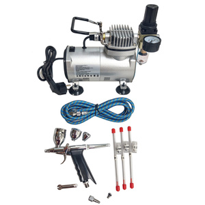 Aerograf AB-116K 4 dysze z kompresorem zestaw do malowania AB116K zdjęcie nr 2