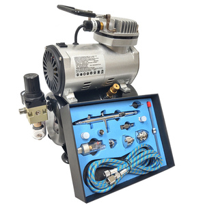 Aerograf AB186K pompa powietrza z butlą zestaw kompresor sprężarka AB-186K zdjęcie nr 4