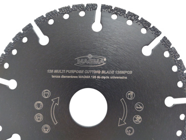Tarcza diamentowa do cięcia uniwersalna 125 mm MPCB 125 x 22,23 rurażer zdjęcie nr 2