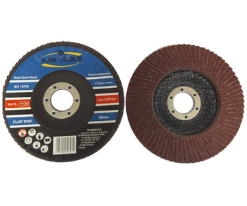 Tarcza tarcze lamelka listkowa 125mm 120 do metalu AJM TOOLS 80 listków zdjęcie nr 6