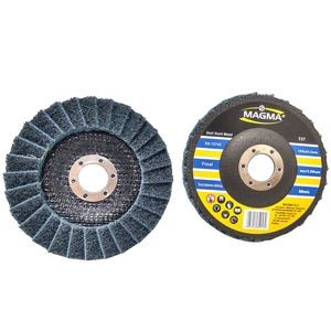 Tarcza lamelowa z włókniny 125 niebieska szlifowania polerowania włóknina lamelka listkowa zdjęcie nr 4