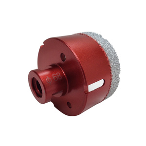 Otwornica diamentowa 68 mm M14 MVBC czerwona koronka wiertło zdjęcie nr 6