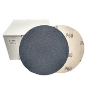 Krążki ścierne 125 mm papier na rzep do kamienia gr 80 P80 G80 10 szt ścierny krążek samoprzylepne