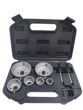 Otwornica do płytek zestaw otwornic 8 wolframowych do glazury wolframowe otwornica płytek wolframowa 8 PIECE CARBIDE GRIT EDGED HOLESAW SET masonry hole saw