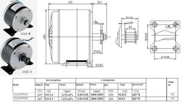 Silnik elektryczny 24V 250W 1016 z zębatką silnik elektryczny do miodziarki miodziarka miodarki miodarka napęd do miodarek zdjęcie nr 2