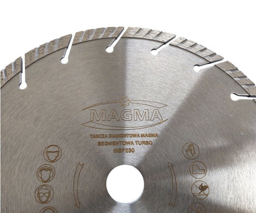 Tarcza diamentowa segmentowa turbo do cięcia betonu 230x22mm MSP230 Magma MSP 230x22,2 230 x 22,2 230x22,2mm zdjęcie nr 2